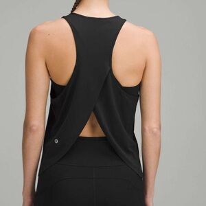 lululemon athletica Black Open-Back Running Tank size 4